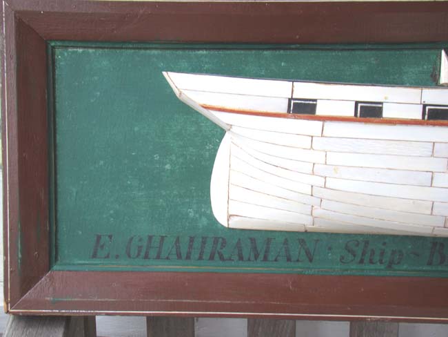 A 20th century  English Ivory Hulled Half Hull Model of the Iron ship 'Corinnas' built in 1852 — image 4